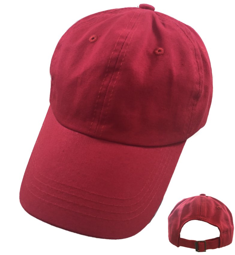 100% Cotton Ball Cap [RED Only]